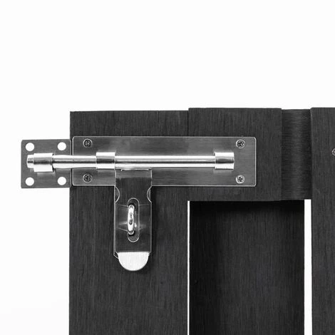 TRUE DEAL Portillon WPC 100x80 Cm Gris 6 TRUE DEAL Portillon WPC 100x80 Cm Gris – Image 4