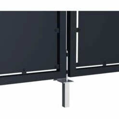 TRUE DEAL Portail De Jardin Acier 300 X 100 Cm Anthracite -Portail Soldes Boutique 32584958 4
