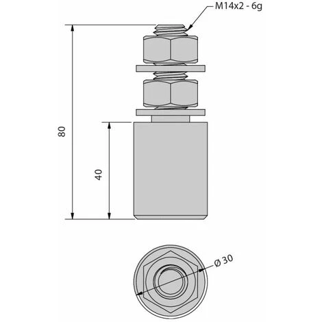 SLID'UP BY MANTION Guide 1 Olive En Nylon Ø30 H40 Mm 3 SLID'UP BY MANTION Guide 1 Olive En Nylon Ø30 H40 Mm – Image 2