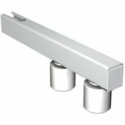 SLID'UP BY MANTION Guide Haut Réglable à Sceller Pour Portail Coulissant, 2 Olives Ø40 H60 Mm