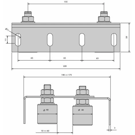 SLID'UP BY MANTION Guide Extensible Double Pour Portail De 10 à 60 Mm, 4 Olives Ø40 Mm 4 SLID'UP BY MANTION Guide Extensible Double Pour Portail De 10 à 60 Mm, 4 Olives Ø40 Mm – Image 2