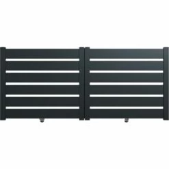 PACKIT Portail Aluminium Coulissant SAH En Kit Dimension L.3000 (entre Piliers) X H.1500 Mm Couleurs Gris (RAL 7016) -Portail Soldes Boutique 33493908 4