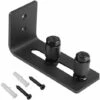 Kueatily Guide De Plancher De Porte De Grange, 1 PCSRouleau Réglable Guide Au Sol Avec Vis Ferrures De Porte De Grange Rails De Voie Noir -Portail Soldes Boutique 33768402 1