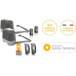 AUTOURDUPORTAIL Portail Battant YEL Blanc 9016 - L306 Cm X H172 Cm En Aluminium Motorisé Somfy AUTOUR DU PORTAIL -Portail Soldes Boutique 33816131 3