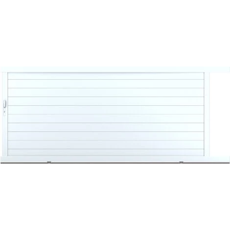 AUTOURDUPORTAIL Portail Coulissant YEL Blanc 9016 - L356 Cm X H166 Cm En Aluminium Motorisé Somfy AUTOUR DU PORTAIL 4 AUTOURDUPORTAIL Portail Coulissant YEL Blanc 9016 - L356 Cm X H166 Cm En Aluminium Motorisé Somfy AUTOUR DU PORTAIL – Image 2