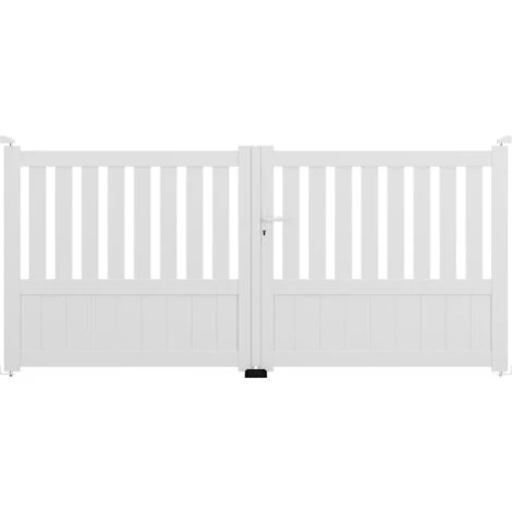 AUTOURDUPORTAIL Portail Battant BAYA Blanc 9016 - L306 Cm X H135 Cm En Aluminium Manuel AUTOUR DU PORTAIL 4 AUTOURDUPORTAIL Portail Battant BAYA Blanc 9016 - L306 Cm X H135 Cm En Aluminium Manuel AUTOUR DU PORTAIL – Image 2