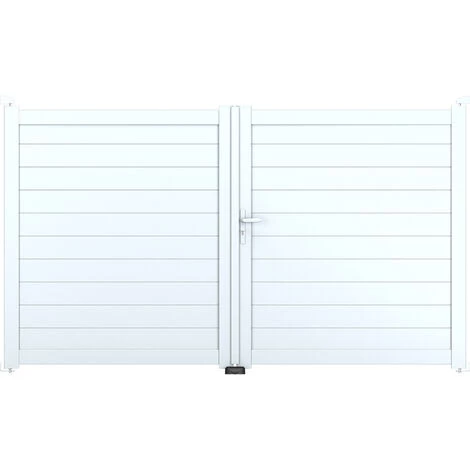AUTOURDUPORTAIL Portail Battant YEL Blanc 9016 - L306 Cm X H172 Cm En Aluminium Manuel AUTOUR DU PORTAIL 4 AUTOURDUPORTAIL Portail Battant YEL Blanc 9016 - L306 Cm X H172 Cm En Aluminium Manuel AUTOUR DU PORTAIL – Image 2