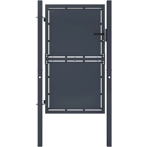 ASUPERMALL Portail De Jardin Acier 100 X 200 Cm Anthracite 3 ASUPERMALL Portail De Jardin Acier 100 X 200 Cm Anthracite