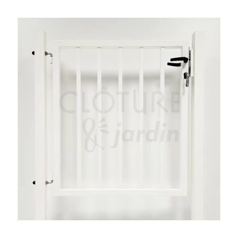 CLOTURE & JARDIN Portillon Jardin Barreaudé Blanc JARDIPLUS - 1 Mètre - Blanc (RAL 9010) 4 CLOTURE & JARDIN Portillon Jardin Barreaudé Blanc JARDIPLUS - 1 Mètre - Blanc (RAL 9010) – Image 2