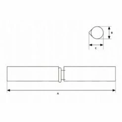 BRICOLINE Charnière Tournée à Souder, Diamètre 12 X 80 Mm, R -Portail Soldes Boutique 36414110 3