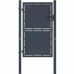 ASUPERMALL Portail De Jardin Acier 100x150 Cm Anthracite