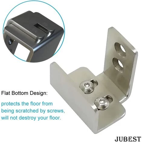 BETTERLIFE Barn Door Hardware Guide Sol, Bas Réglable Coulissante Guide Porte, Plusieurs Styles D'installation, Noir 4 BETTERLIFE Barn Door Hardware Guide Sol, Bas Réglable Coulissante Guide Porte, Plusieurs Styles D'installation, Noir – Image 2