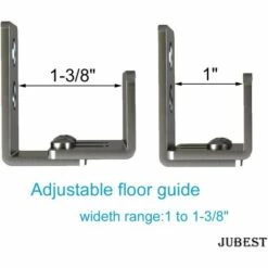 BETTERLIFE Barn Door Hardware Guide Sol, Bas Réglable Coulissante Guide Porte, Plusieurs Styles D'installation, Noir 10 BETTERLIFE Barn Door Hardware Guide Sol, Bas Réglable Coulissante Guide Porte, Plusieurs Styles D'installation, Noir -Portail Soldes Boutique 38158872 4