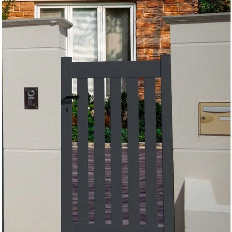 PACKIT Portillon Aluminium Modèle Ajouré En Kit Dimension L.1000 (entre Piliers) X H.1200 Couleurs Gris (RAL 7016) 5 PACKIT Portillon Aluminium Modèle Ajouré En Kit Dimension L.1000 (entre Piliers) X H.1200 Couleurs Gris (RAL 7016) – Image 3