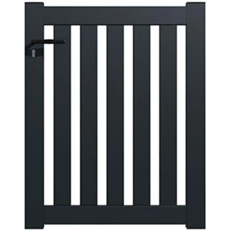 PACKIT Portillon Aluminium Modèle Ajouré En Kit Dimension L.1000 (entre Piliers) X H.1200 Couleurs Gris (RAL 7016) 7 PACKIT Portillon Aluminium Modèle Ajouré En Kit Dimension L.1000 (entre Piliers) X H.1200 Couleurs Gris (RAL 7016) – Image 5