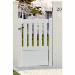 PACKIT Portillon Aluminium Modèle Semi-ajouré En Kit Dimension L.1000 (entre Piliers) X H.1300 Mm Couleurs Gris (RAL 7016) -Portail Soldes Boutique 3882657 3