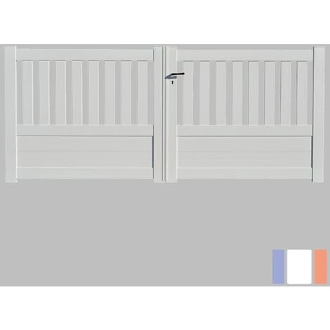 PACKIT Portail Aluminium Battant Semi-ajouré En Kit Dimension L.3000 (entre Piliers) X H.1300 Mm Couleurs Gris (RAL 7016) 6 PACKIT Portail Aluminium Battant Semi-ajouré En Kit Dimension L.3000 (entre Piliers) X H.1300 Mm Couleurs Gris (RAL 7016) – Image 4