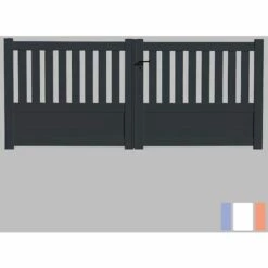PACKIT Portail Aluminium Battant Semi-ajouré En Kit Dimension L.3000 (entre Piliers) X H.1300 Mm Couleurs Gris (RAL 7016) 11 PACKIT Portail Aluminium Battant Semi-ajouré En Kit Dimension L.3000 (entre Piliers) X H.1300 Mm Couleurs Gris (RAL 7016) -Portail Soldes Boutique 3882658 5