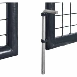 YOUTHUP Portail En Maille De Jardin Acier Galvanisé 289x200 Cm Gris - Gris 11 YOUTHUP Portail En Maille De Jardin Acier Galvanisé 289x200 Cm Gris - Gris -Portail Soldes Boutique 39920861 5