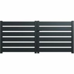 PACKIT Portail Aluminium Battant SAH En Kit Dimension L.3000 (entre Piliers) X H.1500 Mm Couleurs Gris (RAL 7016) -Portail Soldes Boutique 40258761 4