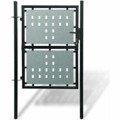 HAPPYSHOPPING Portillon De Jardin Single Noir 100 X 200 Cm