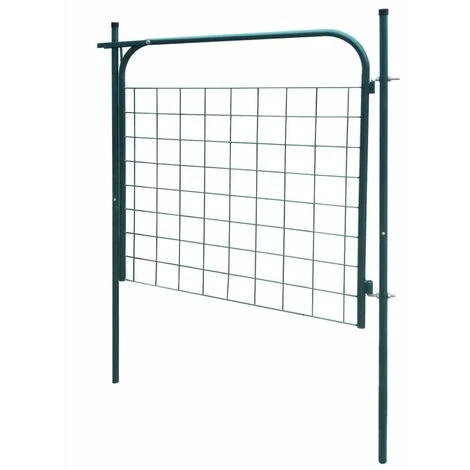 HAPPYSHOPPING Portail De Cloture De Jardin 100 X 100 Cm Vert 3 HAPPYSHOPPING Portail De Cloture De Jardin 100 X 100 Cm Vert