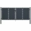 HAPPYSHOPPING Portail De Jardin Acier 300 X 125 Cm Anthracite 1 HAPPYSHOPPING Portail De Jardin Acier 300 X 125 Cm Anthracite -Portail Soldes Boutique 40549209 1