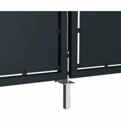 HAPPYSHOPPING Portail De Jardin Acier 300 X 125 Cm Anthracite 9 HAPPYSHOPPING Portail De Jardin Acier 300 X 125 Cm Anthracite -Portail Soldes Boutique 40549209 4