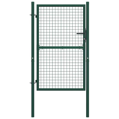 HAPPYSHOPPING Portillon Acier 100x175 Cm Vert 4 HAPPYSHOPPING Portillon Acier 100x175 Cm Vert – Image 2