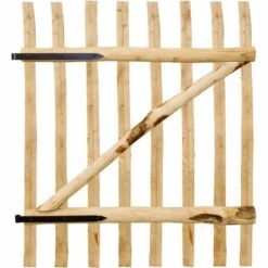 HAPPYSHOPPING Portillon Simple Bois De Noisetier 100 X 120 Cm 10 HAPPYSHOPPING Portillon Simple Bois De Noisetier 100 X 120 Cm -Portail Soldes Boutique 41370638 4