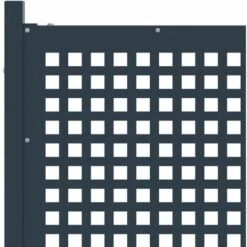 VidaXL Clôture De Jardin Acier 177x150 Cm Anthracite - Anthracite -Portail Soldes Boutique 41571121 3