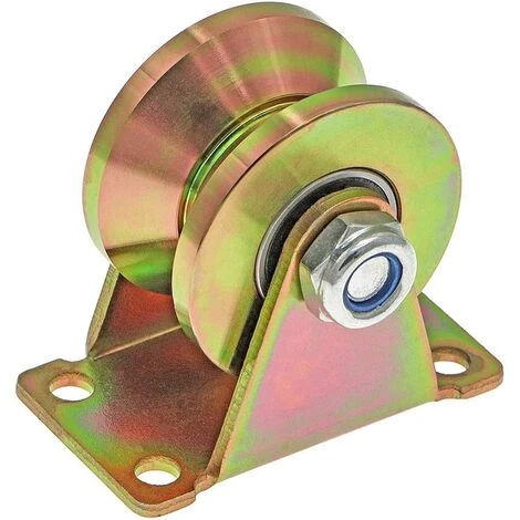 GUAZHUNIFR 4 Pcs Roues Pour Portail Coulissant 50mm, Roues En Acier Avec Rainure En V, Roue à Rainure En V Pour Portail Coulissant, Porte D'usine, Porte D'allée, Capacité De Charge 300kg Par Roulette 4 GUAZHUNIFR 4 Pcs Roues Pour Portail Coulissant 50mm, Roues En Acier Avec Rainure En V, Roue à Rainure En V Pour Portail Coulissant, Porte D'usine, Porte D'allée, Capacité De Charge 300kg Par Roulette – Image 2