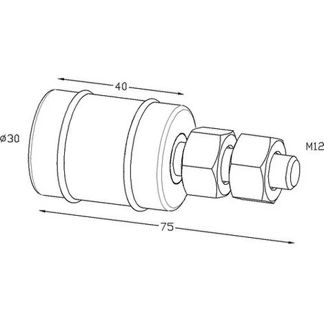 DECOFERFORGE Olives De Guidage Ø30 Avec Bagues Toriques 4 DECOFERFORGE Olives De Guidage Ø30 Avec Bagues Toriques – Image 2