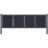 ASUPERMALL Portail De Jardin Acier 350x100 Cm Anthracite 1 ASUPERMALL Portail De Jardin Acier 350x100 Cm Anthracite -Portail Soldes Boutique 42732083 1