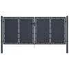 HOMMOO Portail De Jardin Acier 300 X 125 Cm Anthracite -Portail Soldes Boutique 43772776 1