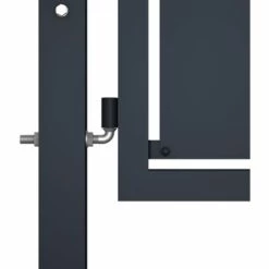 HOMMOO Portail De Jardin Acier 300 X 125 Cm Anthracite 9 HOMMOO Portail De Jardin Acier 300 X 125 Cm Anthracite -Portail Soldes Boutique 43772776 3