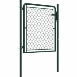 HOMMOO Portillon Acier 100x100 Cm Vert 7 HOMMOO Portillon Acier 100x100 Cm Vert -Portail Soldes Boutique 43773539 2