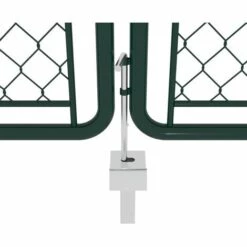 HOMMOO Portail De Jardin Acier 400 X 100 Cm Vert 10 HOMMOO Portail De Jardin Acier 400 X 100 Cm Vert -Portail Soldes Boutique 43773540 4