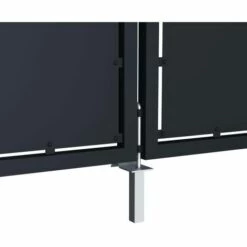 HOMMOO Portail De Jardin Acier 400 X 175 Cm Anthracite 10 HOMMOO Portail De Jardin Acier 400 X 175 Cm Anthracite -Portail Soldes Boutique 43773579 4