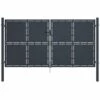 HOMMOO Portail De Jardin Acier 300x150 Cm Anthracite -Portail Soldes Boutique 43773648 1