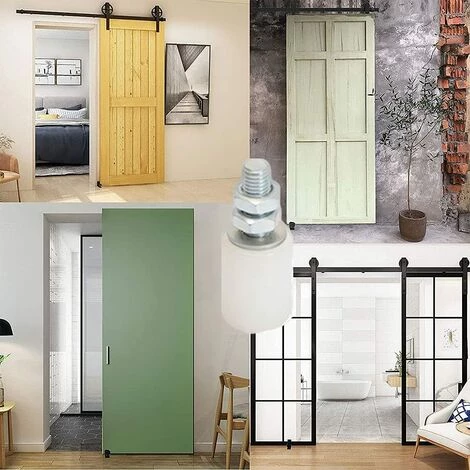 GUAZHUNIFR Poulie De Porte Coulissante,Roulettes Pivotantes,Roue Avec Roulements à Billes,Plaque De Guidage,Roue En Nylon Résistant à La Corrosion,Roue En Nylon Lourd,Rouleau De Porte De Grange Guazhuni 2Pcs 5 GUAZHUNIFR Poulie De Porte Coulissante,Roulettes Pivotantes,Roue Avec Roulements à Billes,Plaque De Guidage,Roue En Nylon Résistant à La Corrosion,Roue En Nylon Lourd,Rouleau De Porte De Grange Guazhuni 2Pcs – Image 3