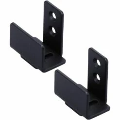 Coulissant Guide De Plancher De Porte De Grange Pour Le Matériel De Porte De Grange Coulissante Matériel Monté Au Sol Guide De Porte Noir,Starlight，2pcs