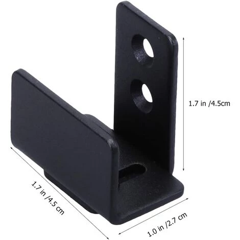 Coulissant Guide De Plancher De Porte De Grange Pour Le Matériel De Porte De Grange Coulissante Matériel Monté Au Sol Guide De Porte Noir,Starlight,2pcs 5 Coulissant Guide De Plancher De Porte De Grange Pour Le Matériel De Porte De Grange Coulissante Matériel Monté Au Sol Guide De Porte Noir,Starlight,2pcs – Image 3