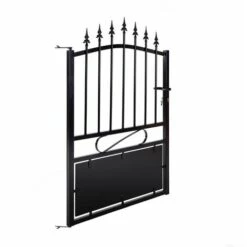 EASYCLOTURE Portillon Aluminium Jais - Passage 1m00 - Noir