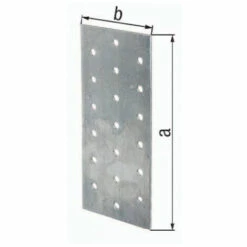 Support Panneau Perforé 240x80x2 Galvanisé.EN 14545:29-2 GAH (Par 25)