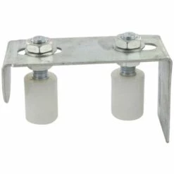 SECURY-T MONACO Guide De Haut De Portail, 2 Galets D'entrainement Réglable Acier Zingué Blanc