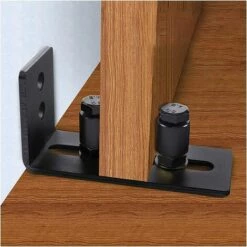 SUPERMARKET Guide De Roulement Pour Porte Coulissante - Avec 2 Roulettes - Pour Portes Coulissantes - Noir，Superma -Portail Soldes Boutique 51451765 5