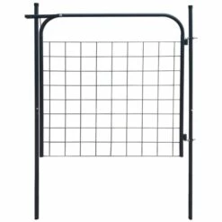 YOUTHUP Portail De Clôture De Jardin 100 X 100 Cm Anthracite - Gris