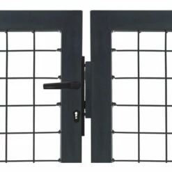 YOUTHUP Portillon Avec Poteaux Acier 350 X 100 Cm Anthracite - Gris 9 YOUTHUP Portillon Avec Poteaux Acier 350 X 100 Cm Anthracite - Gris -Portail Soldes Boutique 51855848 3