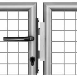 YOUTHUP Porte De Jardin Acier Galvanisé 306x200 Cm Argenté - Argent 10 YOUTHUP Porte De Jardin Acier Galvanisé 306x200 Cm Argenté - Argent -Portail Soldes Boutique 51855881 4